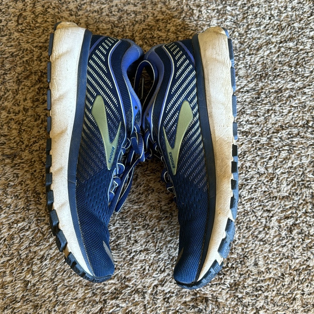 Brooks Ghost 12 Women’s 7.5 Running Gym Athletic Blue Shoes - Picture 5 of 8